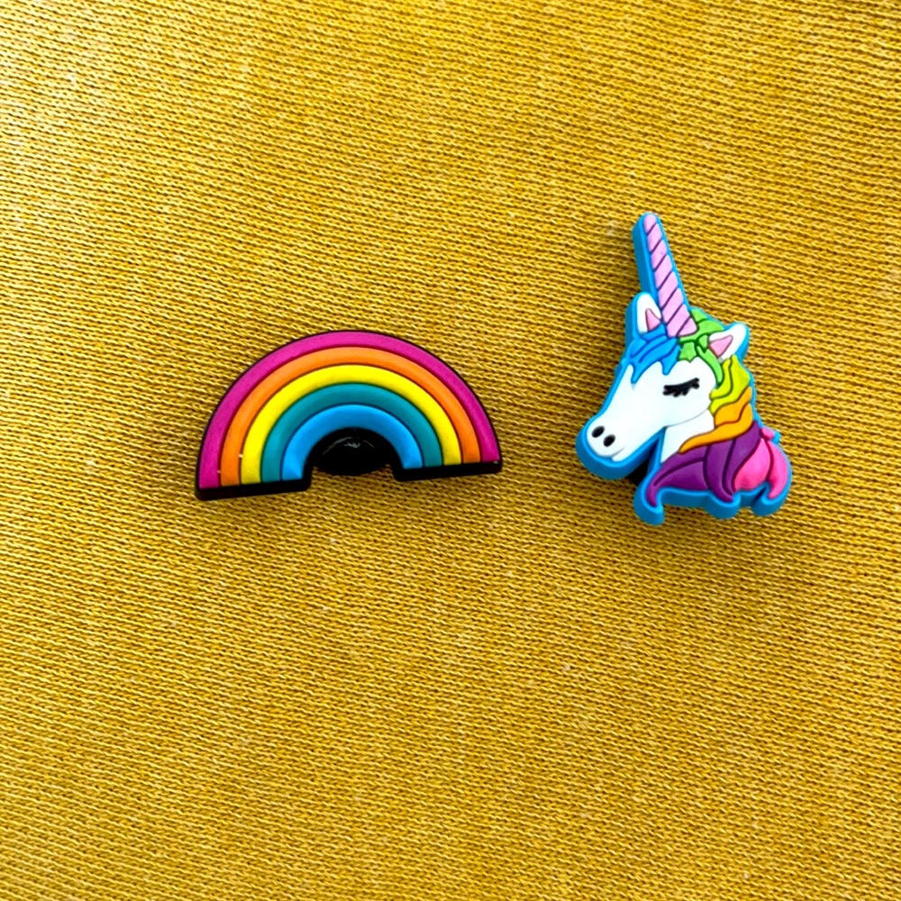 Rainbow and Unicorn Croc jibbitz